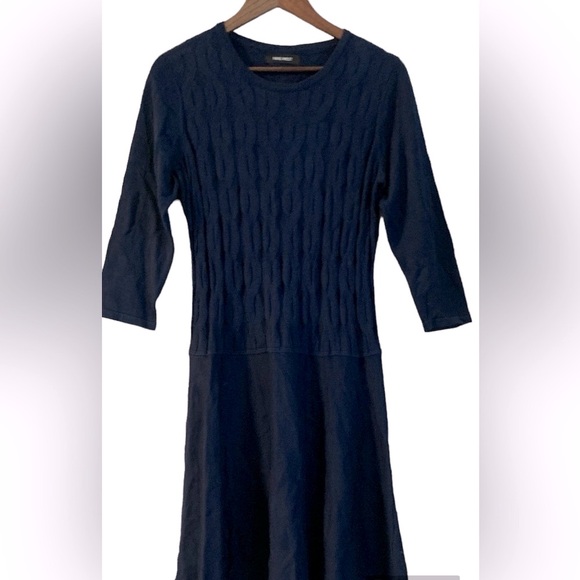 Nine West Dresses & Skirts - Nine West Dark Blue Knit Sweater Dress, Size L